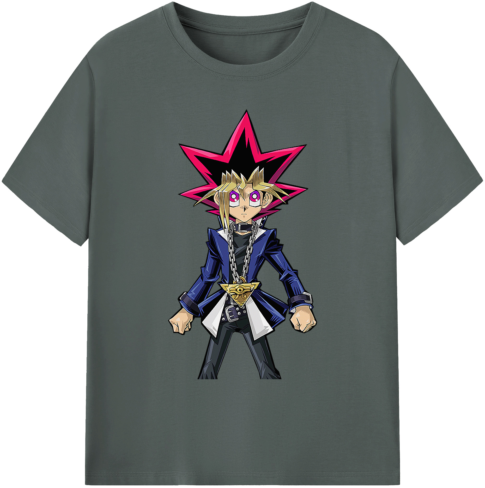 （画像用） 遊☆戯☆王 Yu-Gi-Oh! 綿100％ メンズ半袖Tシャツ｜肌触りやわらか＆通気性